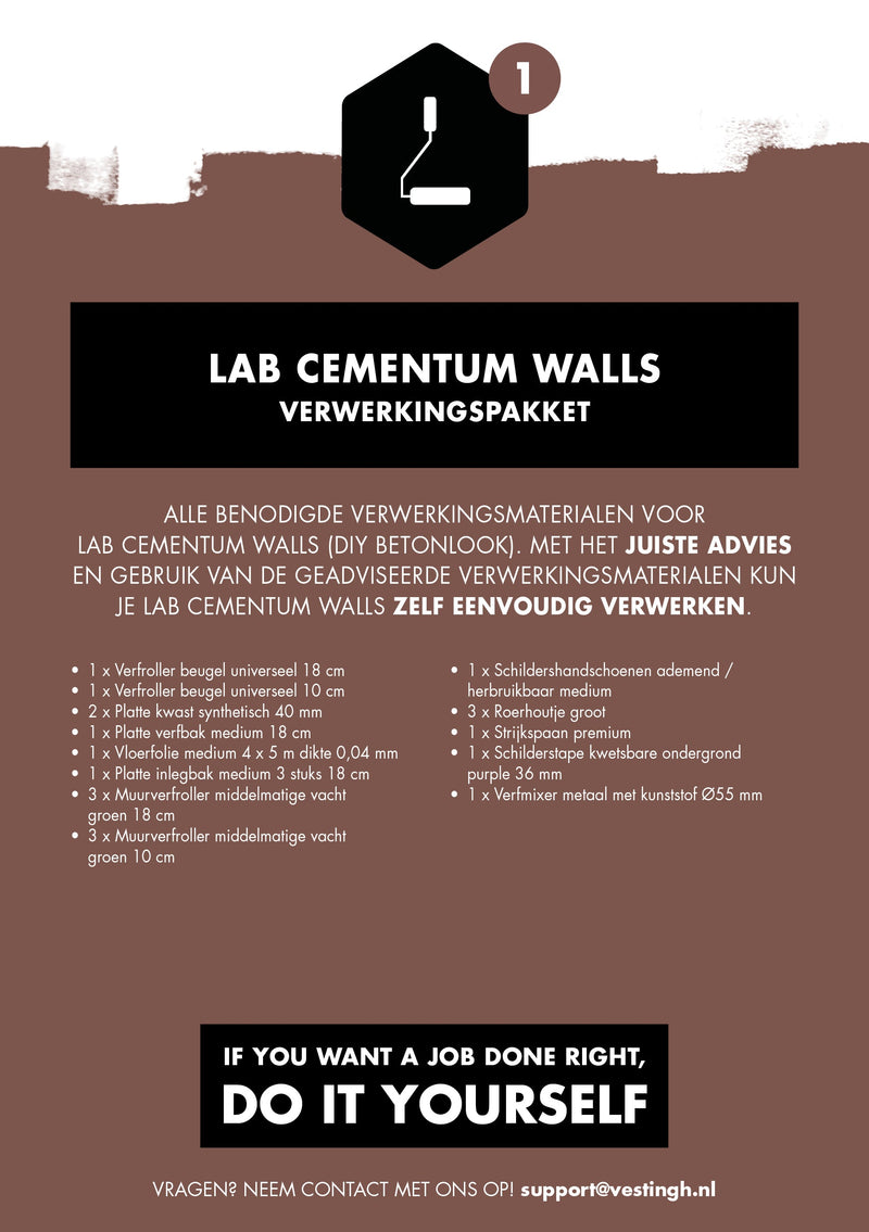 LAB Cementum verwerkingspakket