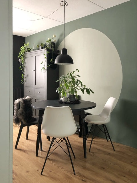 KLEURVLAK OP DE MUUR: HOE MAAK JE EEN CIRKEL?