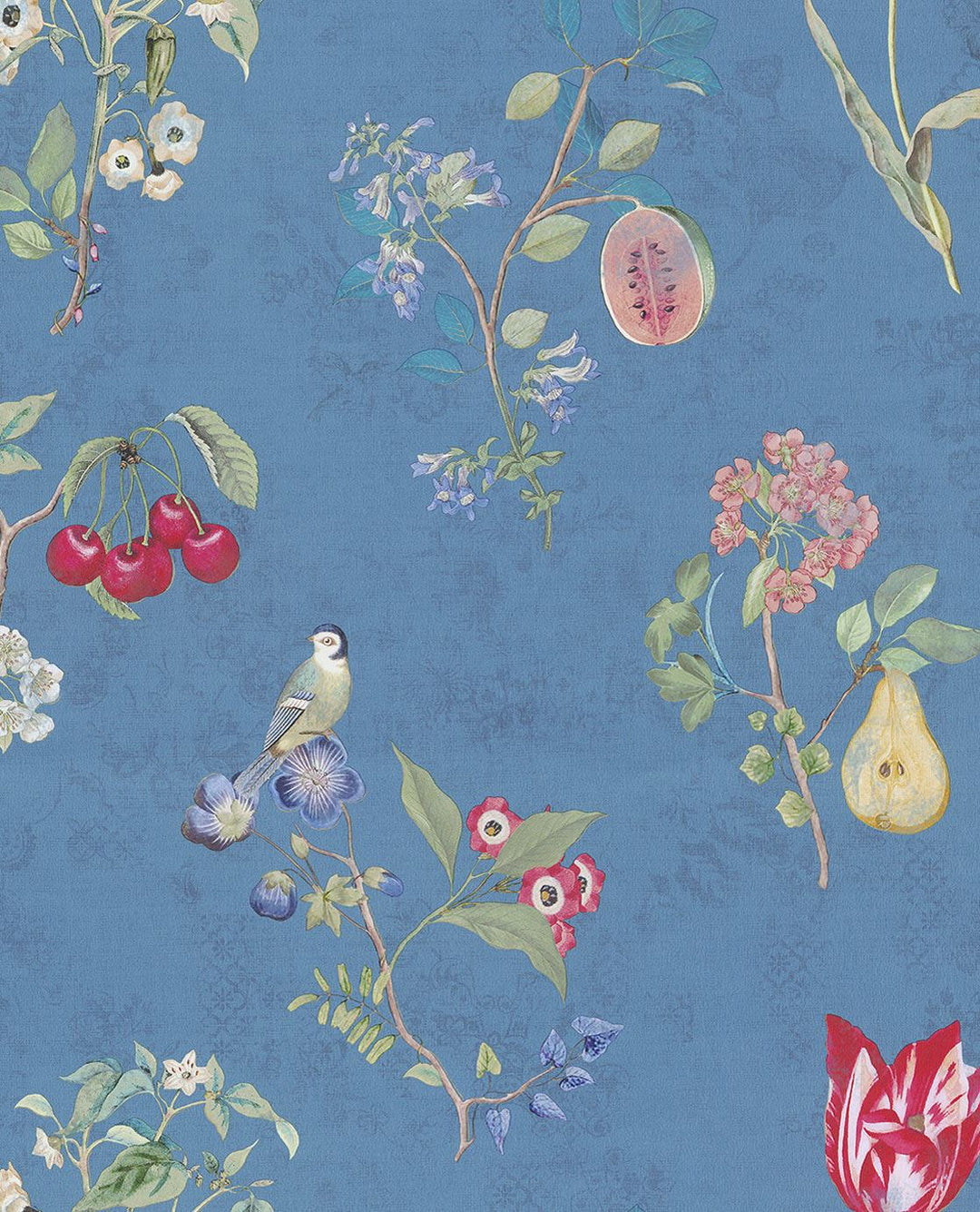 EIJFFINGER Pip Studio IV 375025 - Afbeelding 1 - Blauw, Landelijk, Romantisch, Pip Studio, Vogels, Bloemen