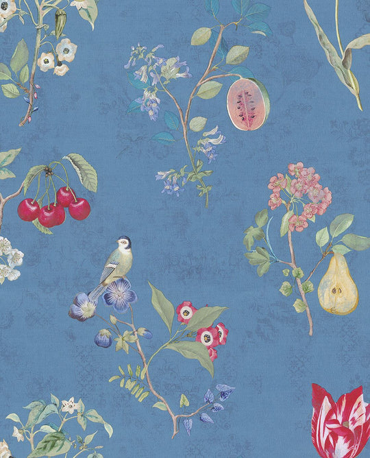 EIJFFINGER Pip Studio IV 375025 - Afbeelding 1 - Blauw, Landelijk, Romantisch, Pip Studio, Vogels, Bloemen