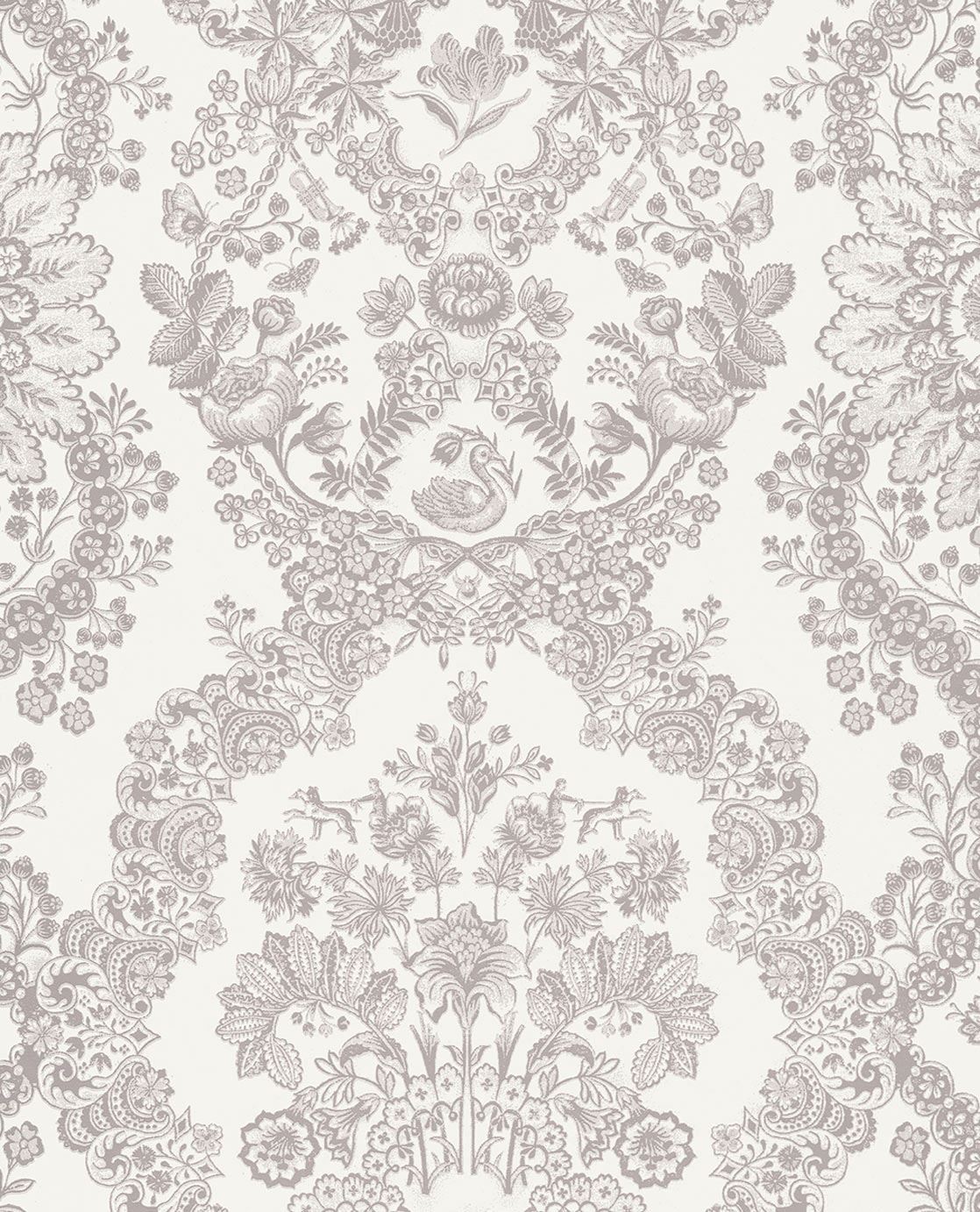 EIJFFINGER Pip Studio IV 375040 - Afbeelding 1 - Wit, Landelijk, Romantisch, Pip Studio, Ornamenten, Bloemen