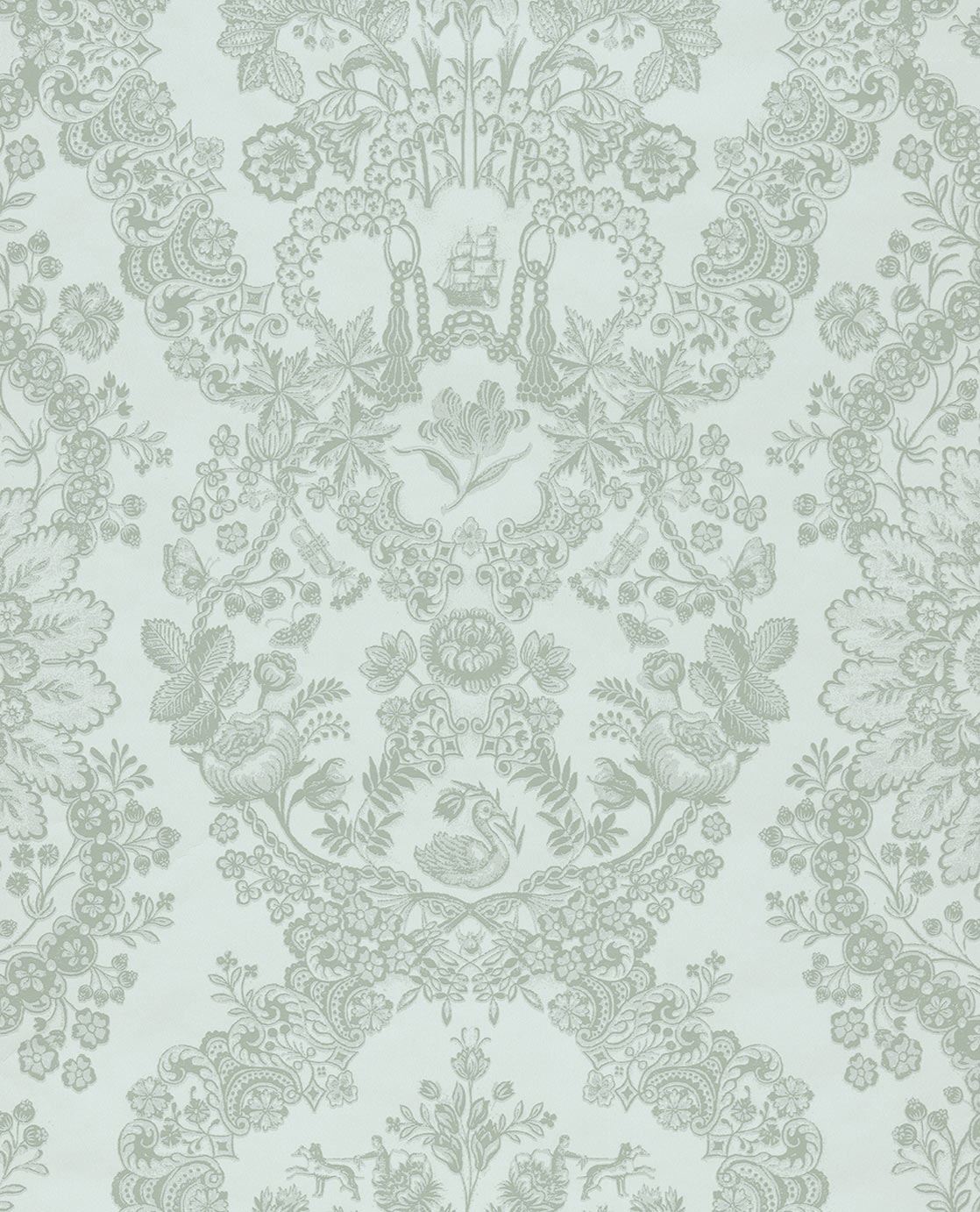 EIJFFINGER Pip Studio IV 375041 - Afbeelding 1 - Blauw, Groen, Landelijk, Romantisch, Pip Studio, Ornamenten, Bloemen