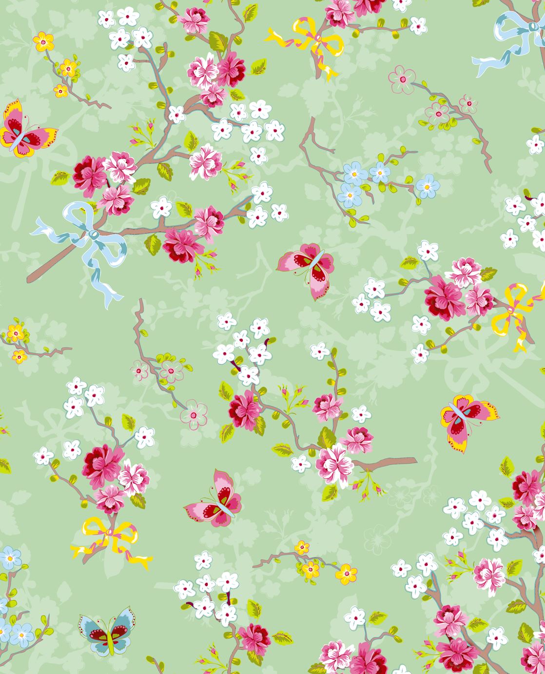 EIJFFINGER Pip Studio IV 375073 - Afbeelding 1 - Multi, Groen, Romantisch, Kinderkamer, Pip Studio