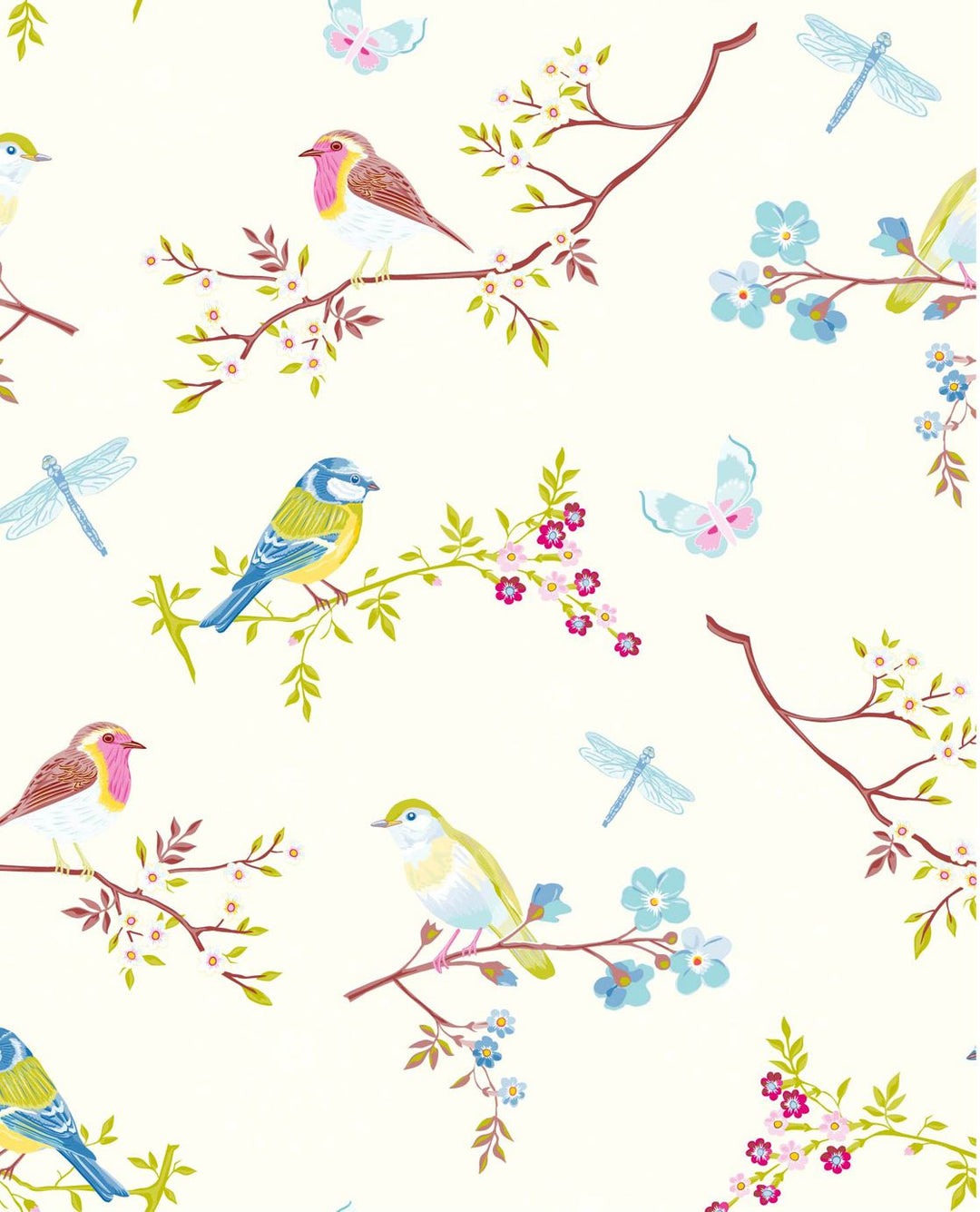EIJFFINGER Pip Studio IV 375080 - Afbeelding 1 - Wit, Multi, Romantisch, Kinderkamer, Pip Studio