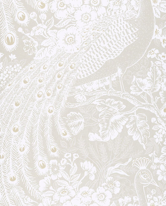 EIJFFINGER Reflect 378003 - Afbeelding 1 - Wit, Landelijk, Romantisch, Klassiek, Dieren, Bloemen