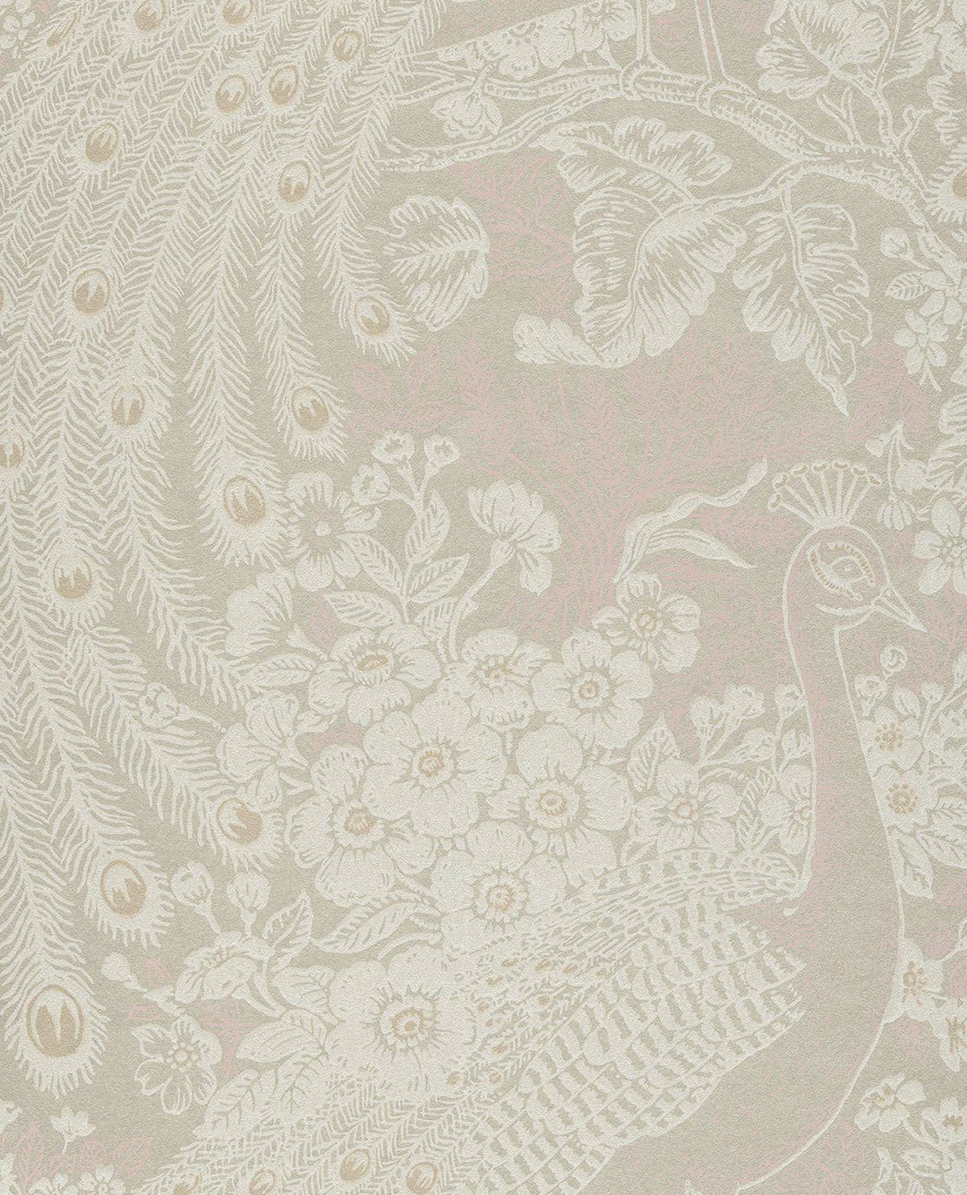 EIJFFINGER Reflect 378007 - Afbeelding 1 - Wit, Landelijk, Romantisch, Klassiek, Dieren, Bloemen