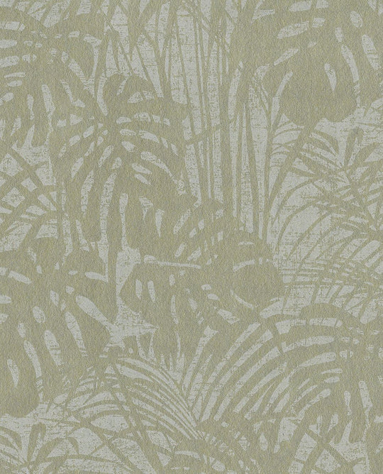 EIJFFINGER Reflect 378011 - Afbeelding 1 - Zwart / Grijs, Goud, Landelijk, Romantisch, Klassiek, Natuurlijk, Bladeren