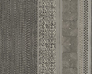 EIJFFINGER Siroc 376023 - Afbeelding 1 - Zwart / Grijs, Scandinavisch, Stoer, Industrieel, Strepen