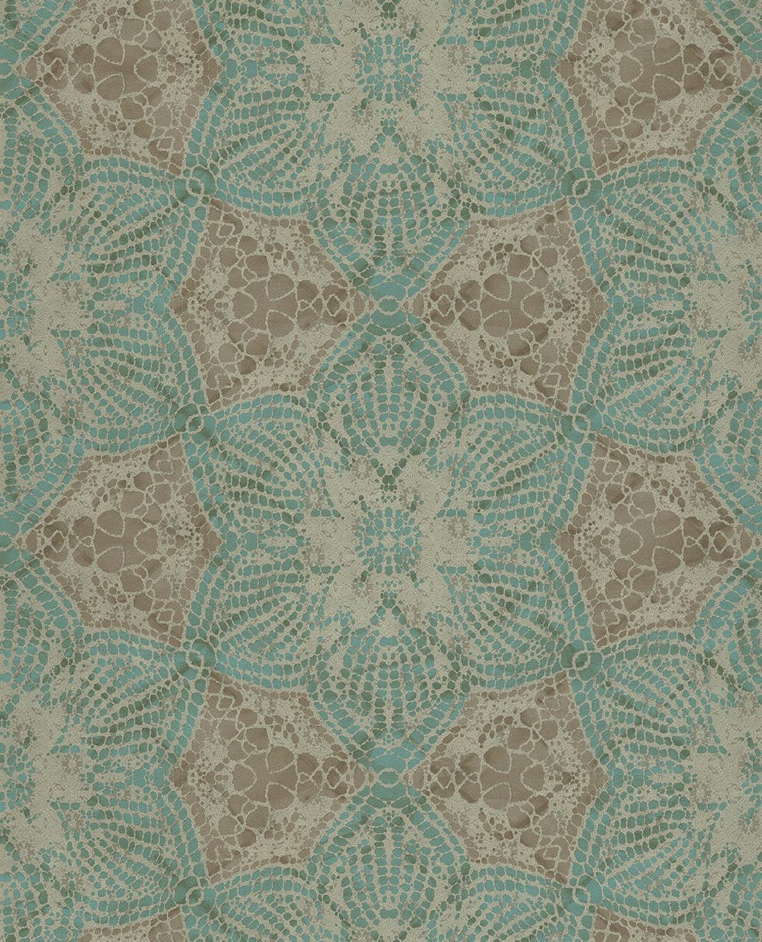 EIJFFINGER Siroc 376052 - Afbeelding 1 - Blauw, Groen, Etnisch, Bloemen