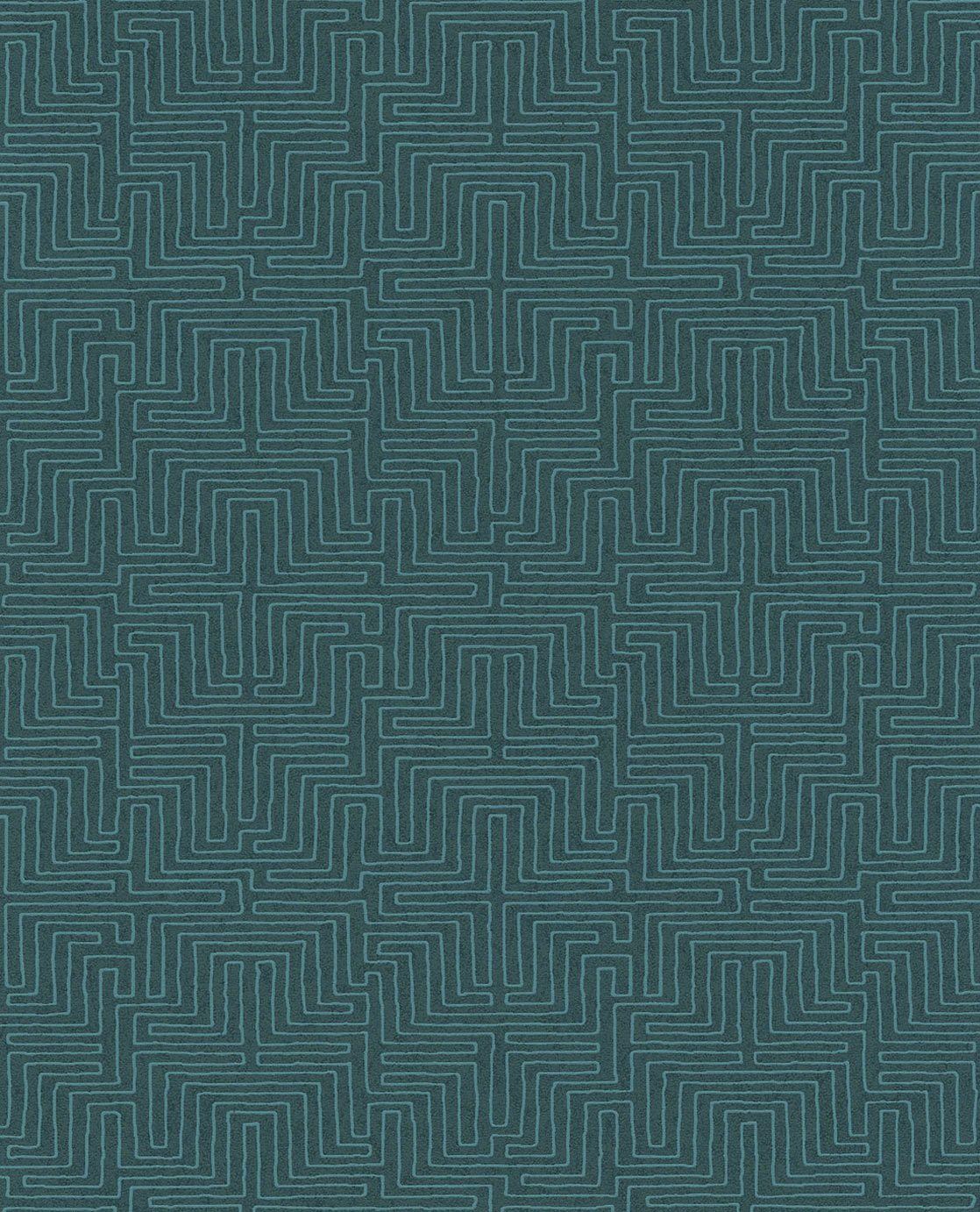 EIJFFINGER Siroc 376060 - Afbeelding 1 - Blauw, Groen, Stoer, Industrieel, Grafisch