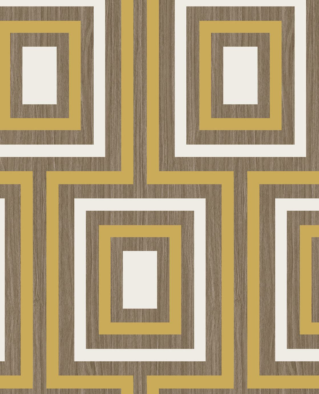 EIJFFINGER Stripes+ 377022 - Afbeelding 1 - Naturel, Geel, Retro, Vintage, Stoer, Industrieel, Strepen, Geometrisch