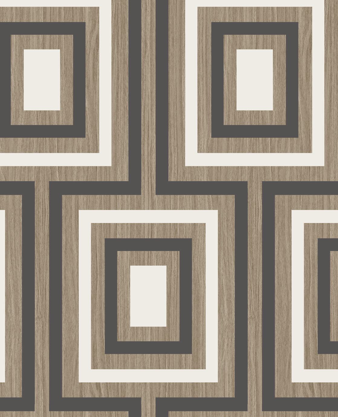 EIJFFINGER Stripes+ 377023 - Afbeelding 1 - Naturel, Retro, Vintage, Stoer, Industrieel, Strepen, Geometrisch