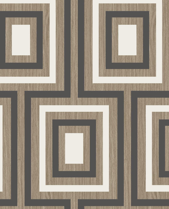 EIJFFINGER Stripes+ 377023 - Afbeelding 1 - Naturel, Retro, Vintage, Stoer, Industrieel, Strepen, Geometrisch