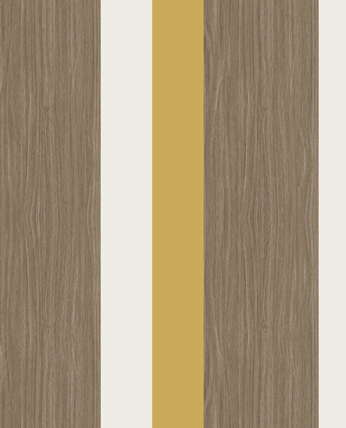 EIJFFINGER Stripes+ 377032 - Afbeelding 1 - Naturel, Geel, Retro, Vintage, Basic, Strepen