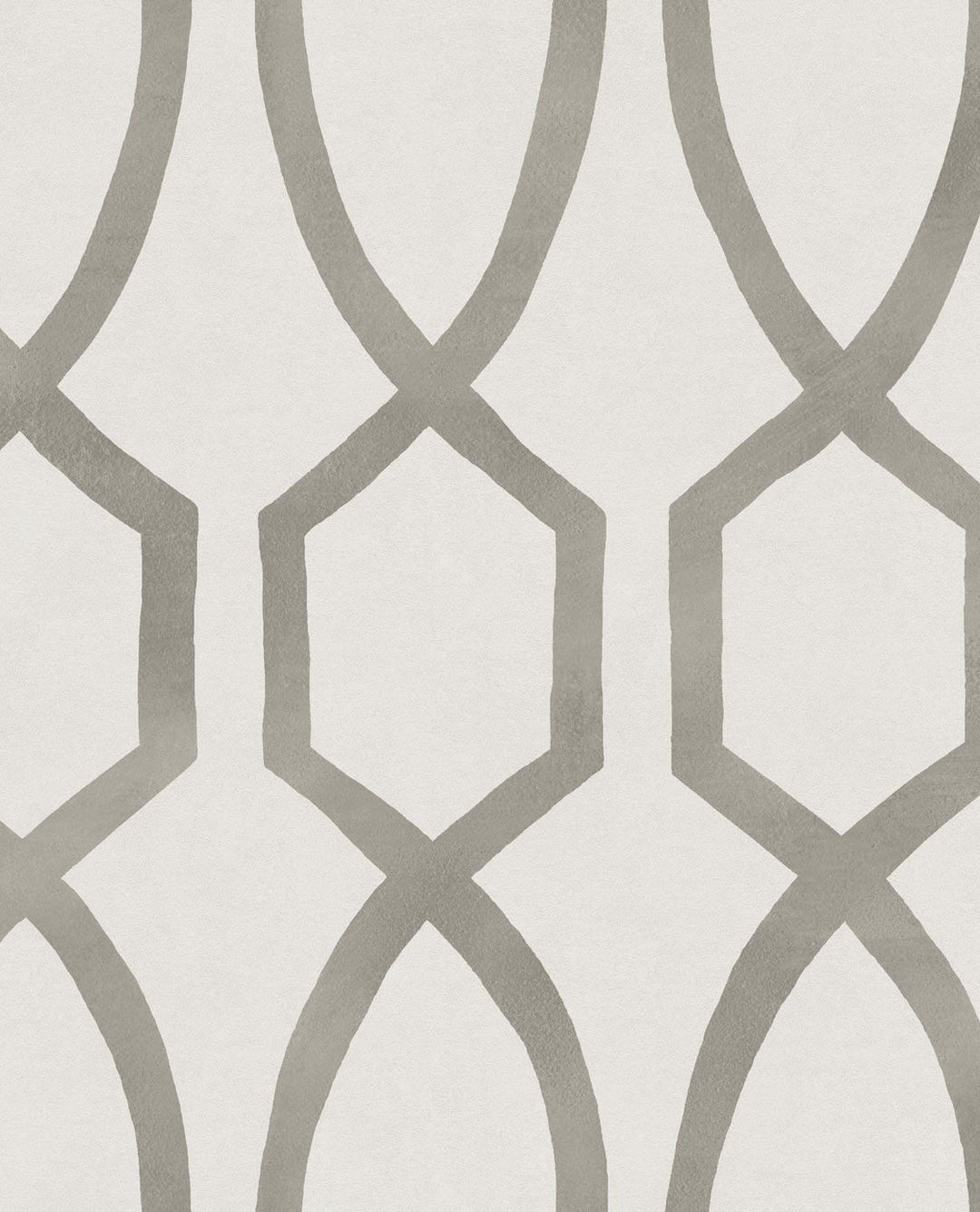 EIJFFINGER Stripes+ 377042 - Afbeelding 1 - Naturel, Wit, Zwart / Grijs, Retro, Vintage, Strepen, Grafisch