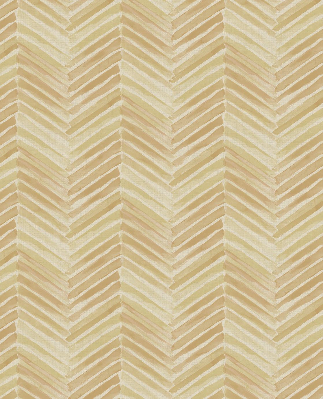 EIJFFINGER Stripes+ 377091 - Afbeelding 1 - Naturel, Geel, Scandinavisch, Retro, Vintage, Basic, Strepen