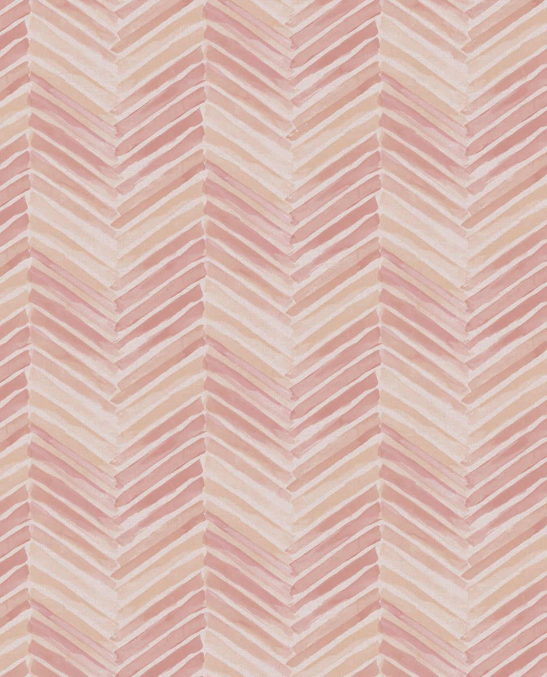 EIJFFINGER Stripes+ 377092 - Afbeelding 1 - Naturel, Rood, Oranje, Scandinavisch, Retro, Vintage, Basic, Strepen