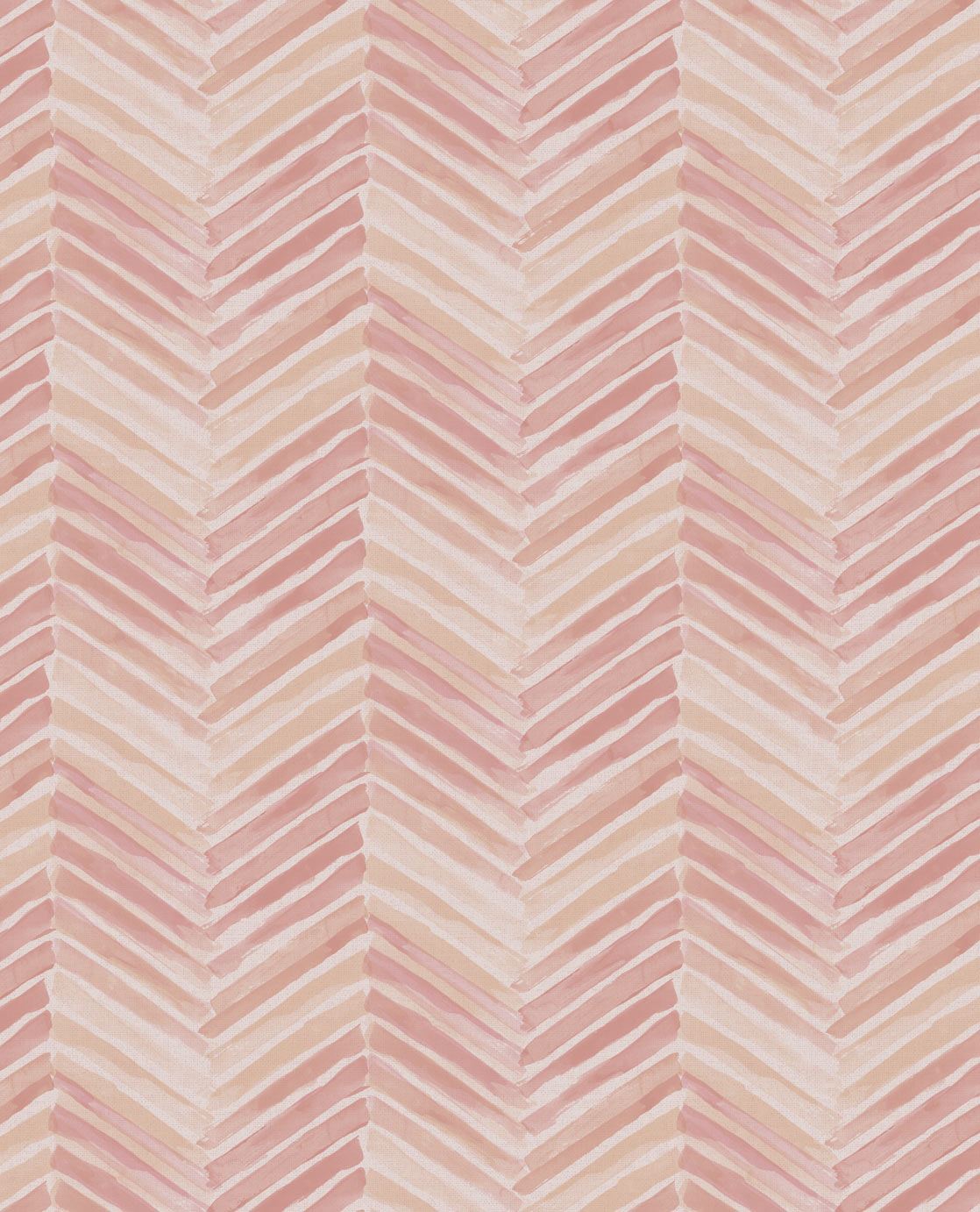 EIJFFINGER Stripes+ 377092 - Afbeelding 1 - Naturel, Rood, Oranje, Scandinavisch, Retro, Vintage, Basic, Strepen
