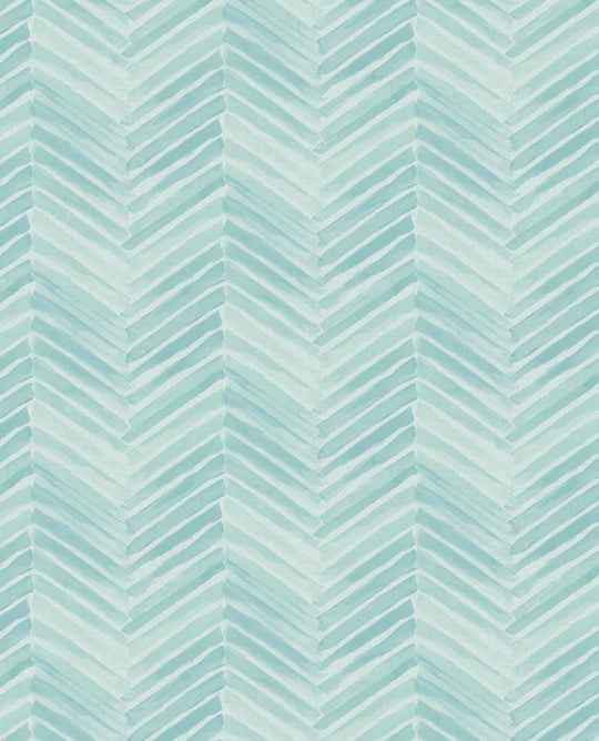 EIJFFINGER Stripes+ 377094 - Afbeelding 1 - Naturel, Blauw, Groen, Scandinavisch, Retro, Vintage, Basic, Strepen
