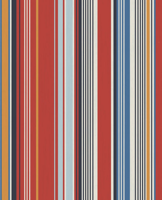 EIJFFINGER Stripes+ 377113 - Afbeelding 1 - Multi, Rood, Basic, Strepen