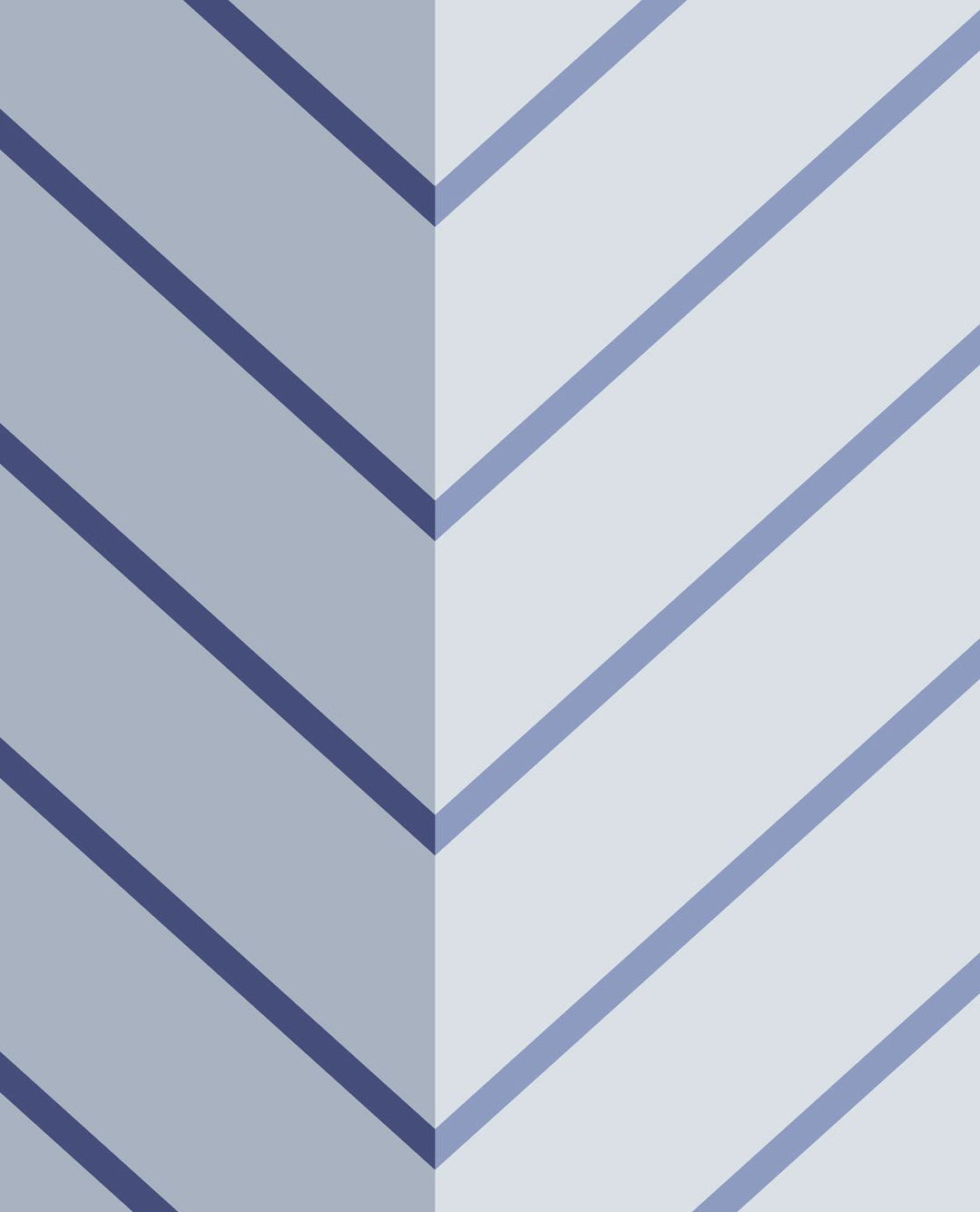 EIJFFINGER Stripes+ 377142 - Afbeelding 1 - Blauw, Retro, Vintage, Basic, Strepen