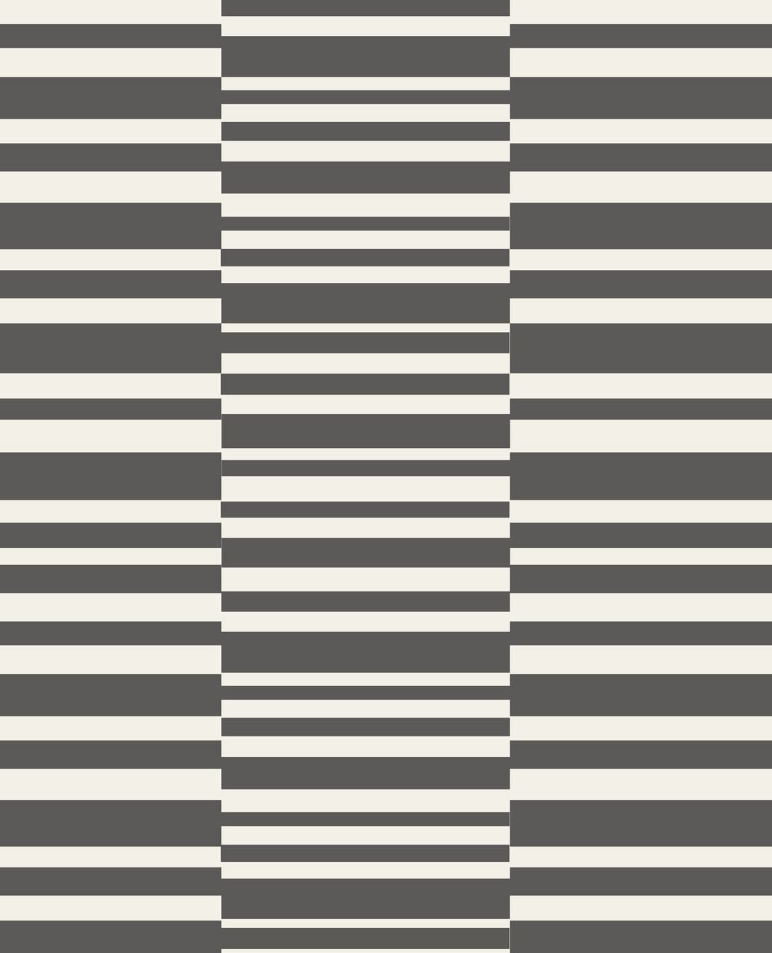 EIJFFINGER Stripes+ 377162 - Afbeelding 1 - Zwart / Grijs, Basic, Stoer, Industrieel, Strepen, Geometrisch