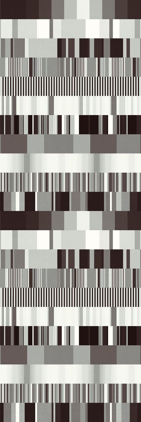 EIJFFINGER Stripes+ 377201 - Afbeelding 1 - Zwart / Grijs, Stoer, Industrieel, Strepen, Grafisch