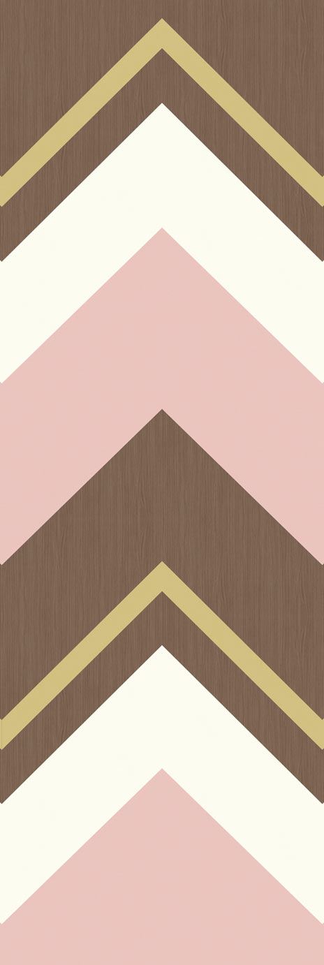 EIJFFINGER Stripes+ 377202 - Afbeelding 1 - Naturel, Rood, Retro, Vintage, Stoer, Industrieel, Strepen, Geometrisch 