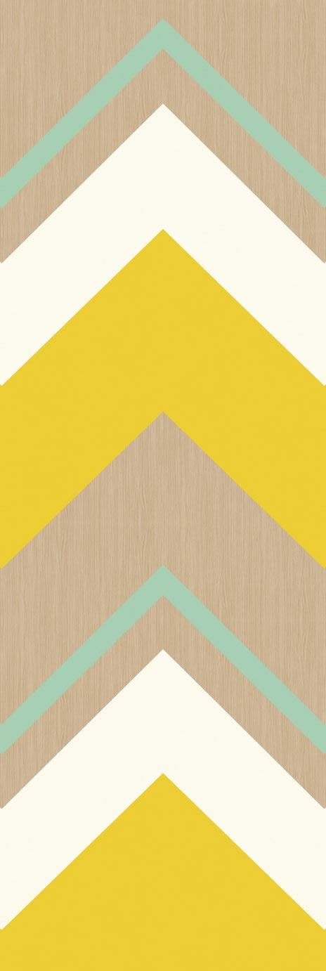 EIJFFINGER Stripes+ 377203 - Afbeelding 1 - Naturel, Geel, Retro, Vintage, Stoer, Industrieel, Strepen, Geometrisch 