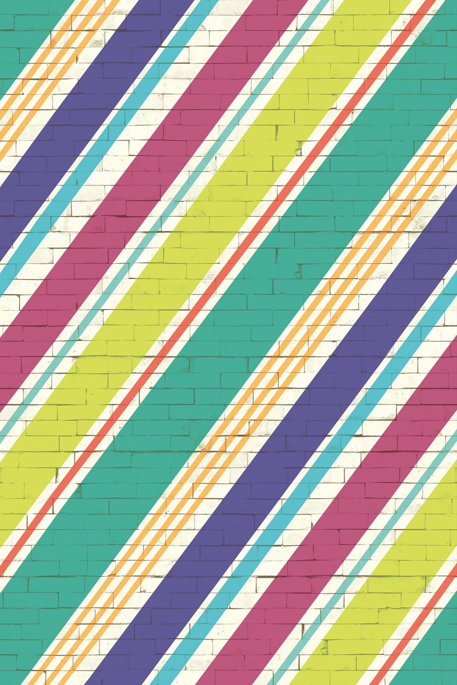 EIJFFINGER Stripes+ 377207 - Afbeelding 1 - Multi, Stoer, Industrieel, Strepen, Geometrisch 