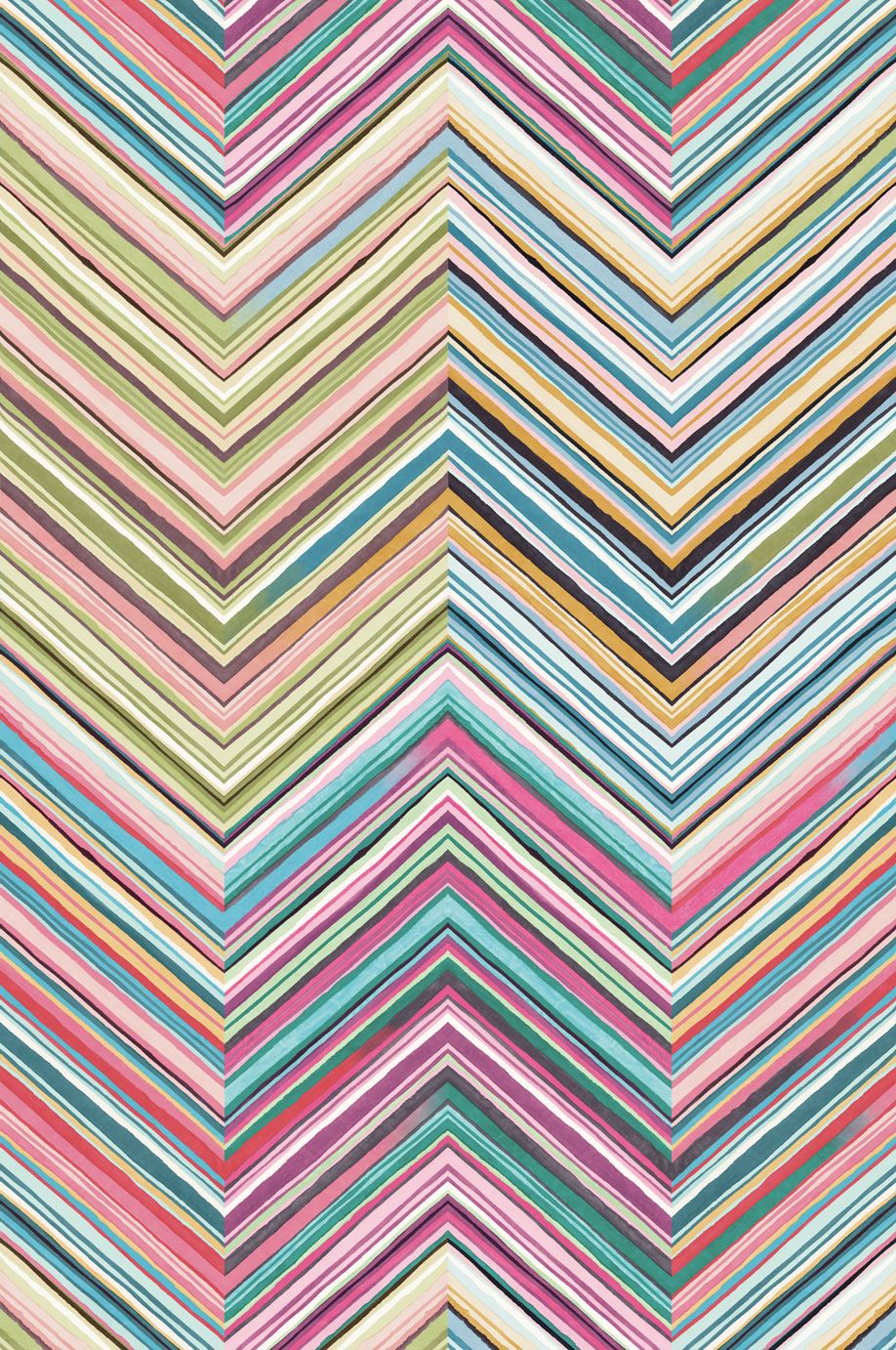 EIJFFINGER Stripes+ 377212 - Afbeelding 1 - Multi, Scandinavisch, Retro, Vintage, Stoer, Industrieel, Strepen, Geometrisch 