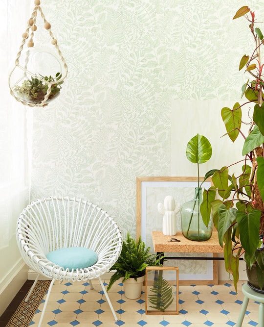EIJFFINGER Geonature 366004 - Afbeelding 2 - Naturel, Wit, Retro, Vintage, Landelijk, Romantisch, Natuurlijk, Bladeren
