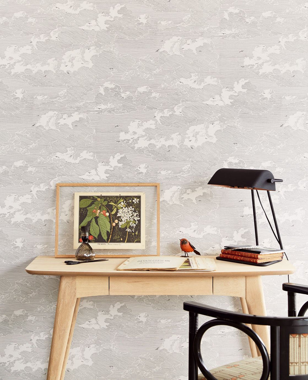 EIJFFINGER Geonature 366061 - Afbeelding 2 - Zwart / Grijs, Scandinavisch, Stoer, Industrieel, Grafisch, Vogels