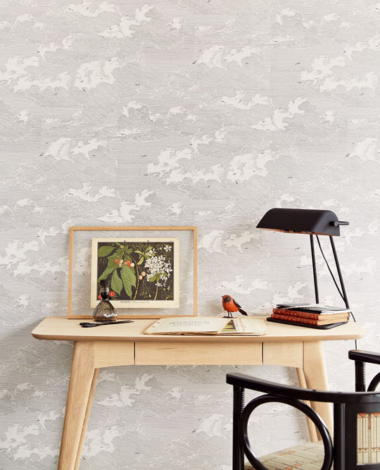 EIJFFINGER Geonature 366061 - Afbeelding 2 - Zwart / Grijs, Scandinavisch, Stoer, Industrieel, Grafisch, Vogels