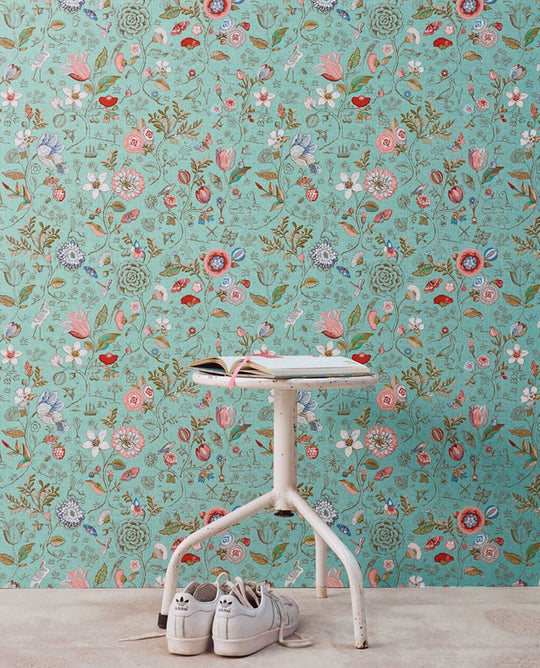 EIJFFINGER Pip Studio IV 375002 - Afbeelding 2 - Multi, Groen, Landelijk, Romantisch, Pip Studio, Dieren, Vogels, Bloemen