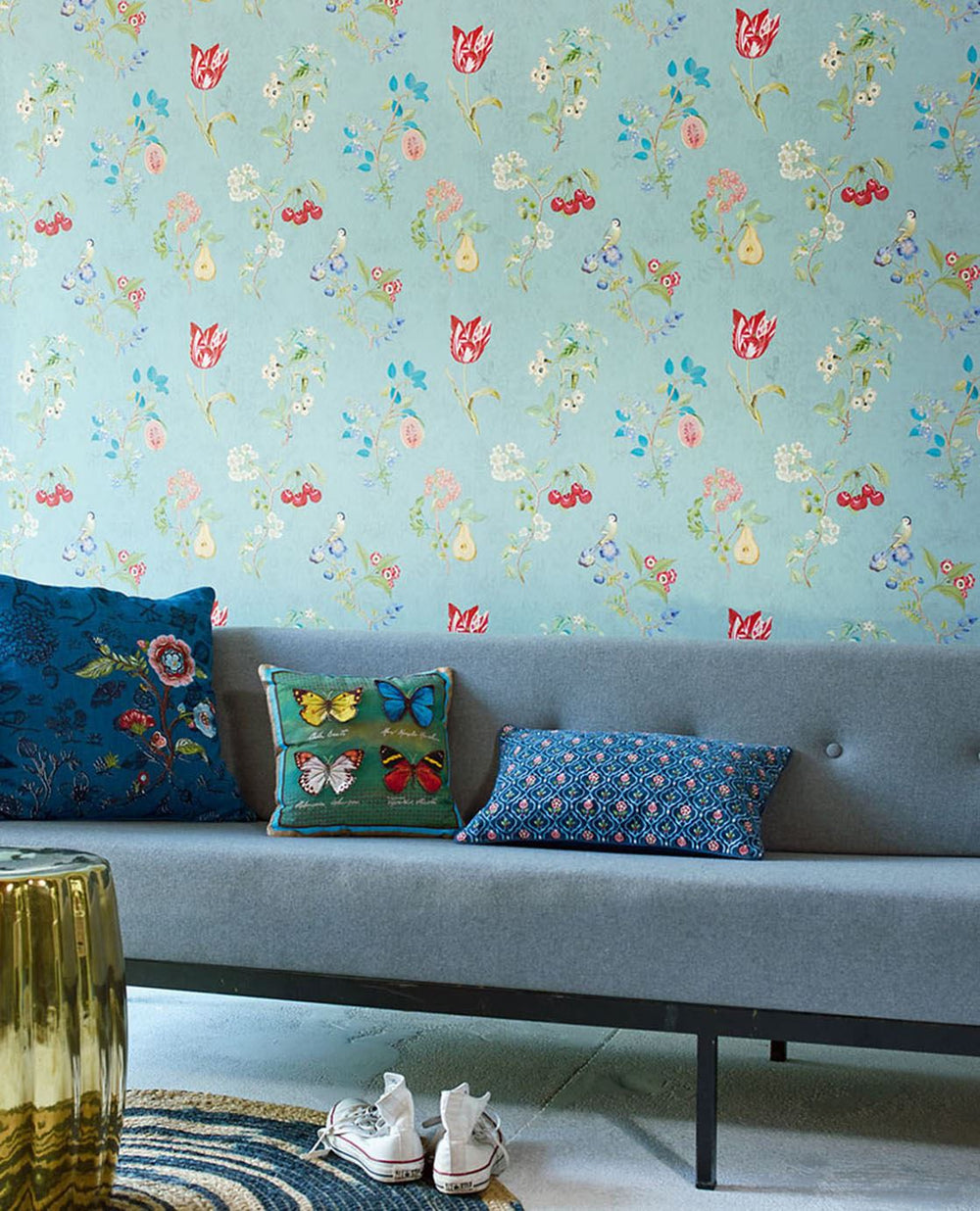 EIJFFINGER Pip Studio IV 375022 - Afbeelding 2 - Blauw, Landelijk, Romantisch, Pip Studio, Vogels, Bloemen