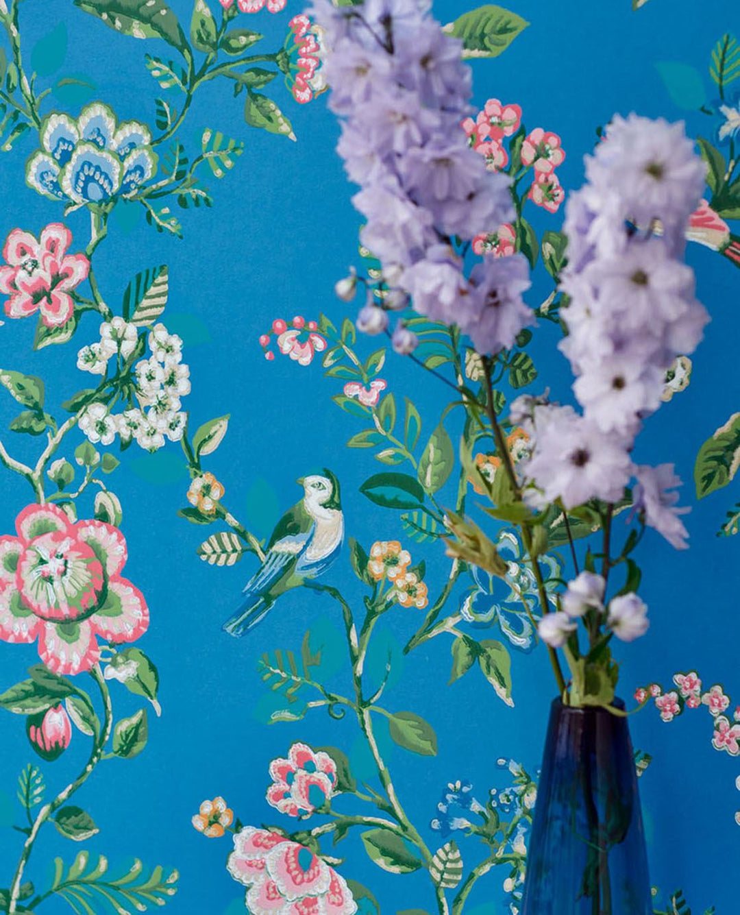 EIJFFINGER Pip Studio IV 375066 - Afbeelding 3 - Multi, Blauw, Landelijk, Romantisch, Pip Studio, Vogels, Bloemen