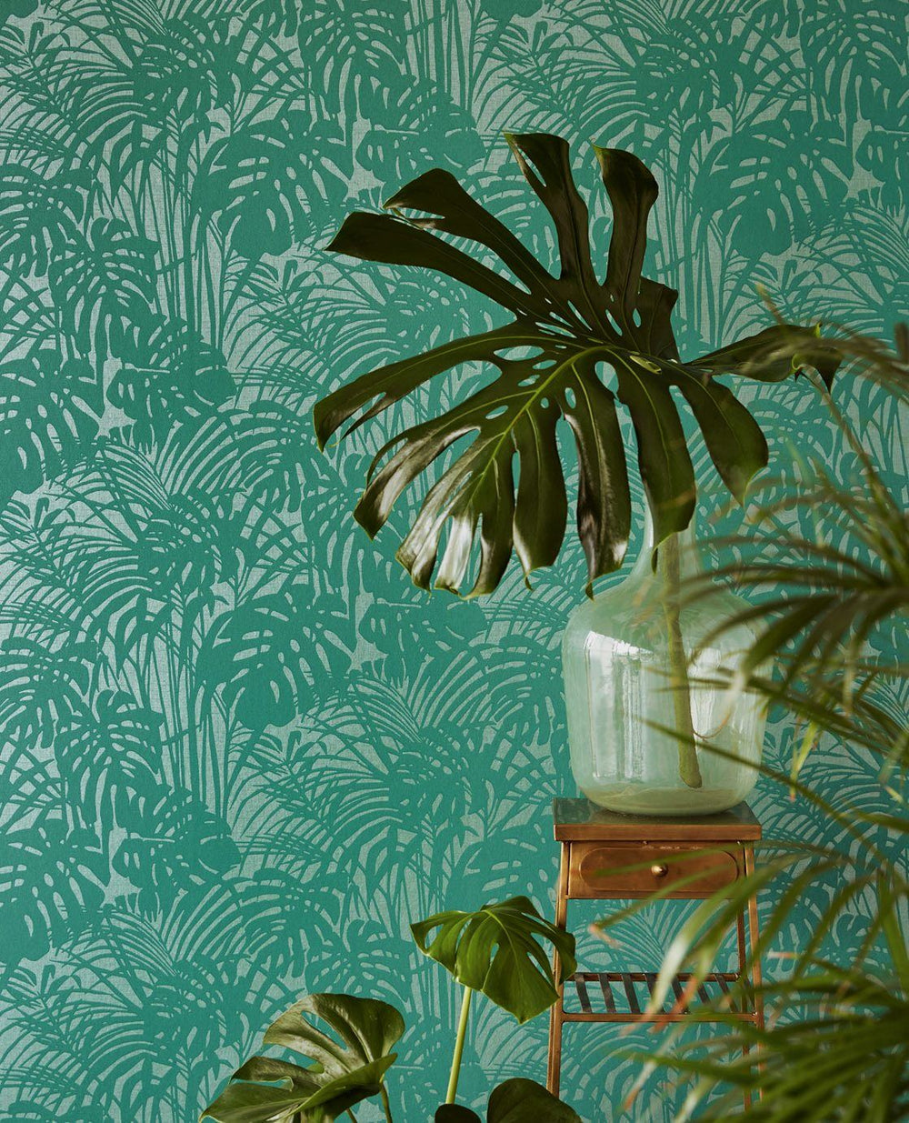 EIJFFINGER Reflect 378013 - Afbeelding 2 - Blauw, Groen, Retro, Vintage, Klassiek, Natuurlijk, Bladeren