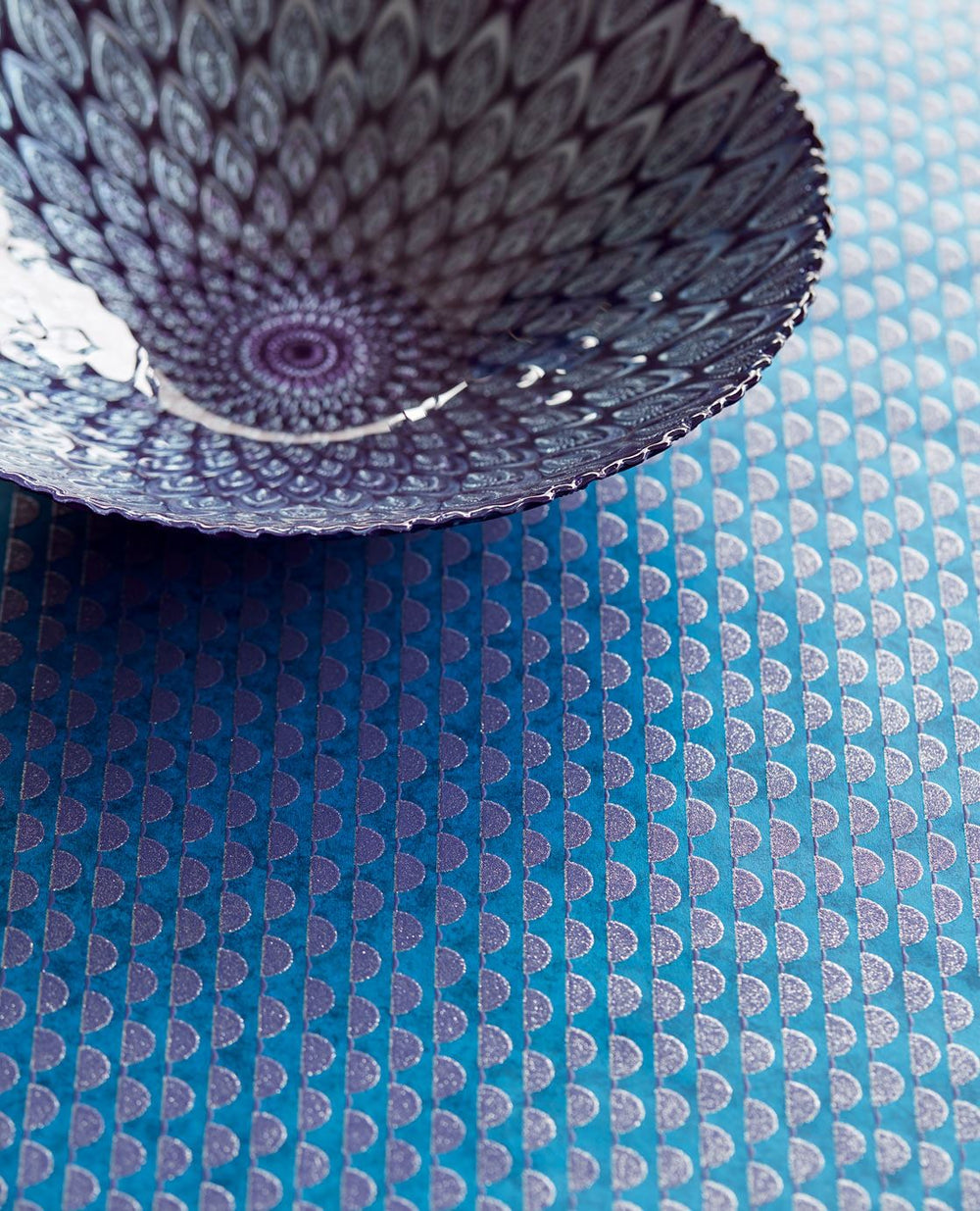 EIJFFINGER Reflect 378033 - Afbeelding 2 - Blauw, Retro, Vintage, Klassiek, Structuren, Fantasie