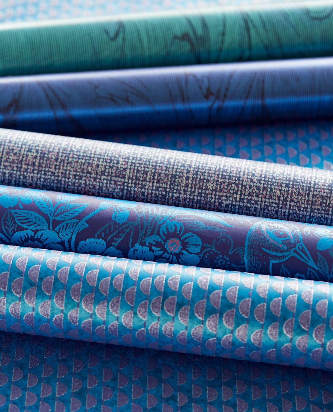 EIJFFINGER Reflect 378033 - Afbeelding 3 - Blauw, Retro, Vintage, Klassiek, Structuren, Fantasie