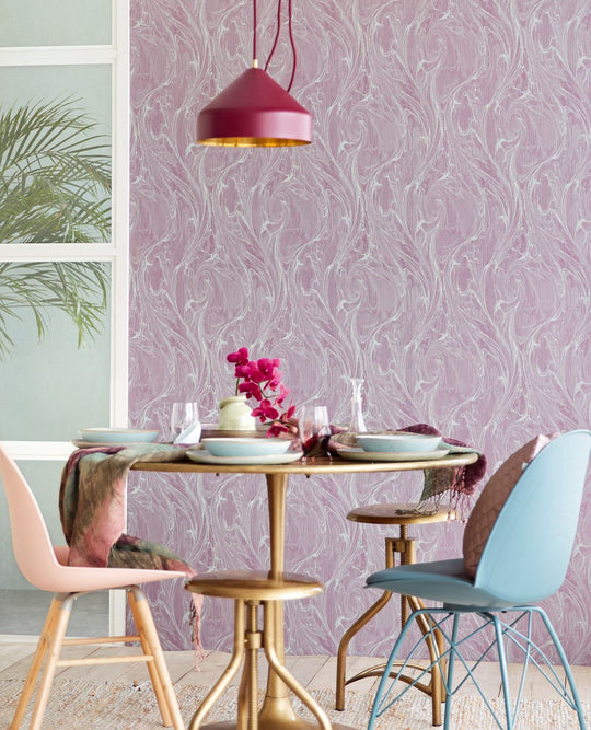 EIJFFINGER Reflect 378046 - Afbeelding 2 - Rood, Paars, Retro, Vintage, Klassiek, Grafisch, Fantasie