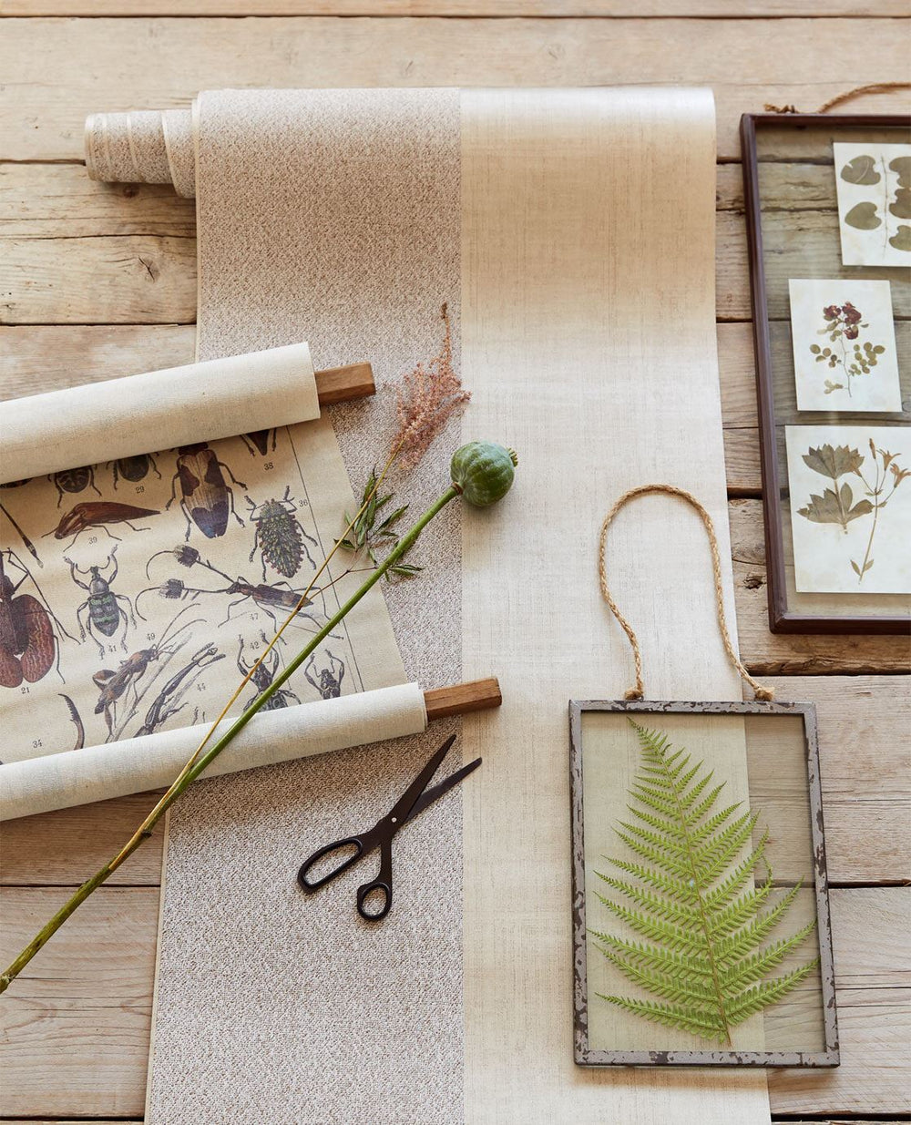 EIJFFINGER Resource 369040 - Afbeelding 2 - Naturel, Wit, Landelijk, Basic, Klassiek, Strepen