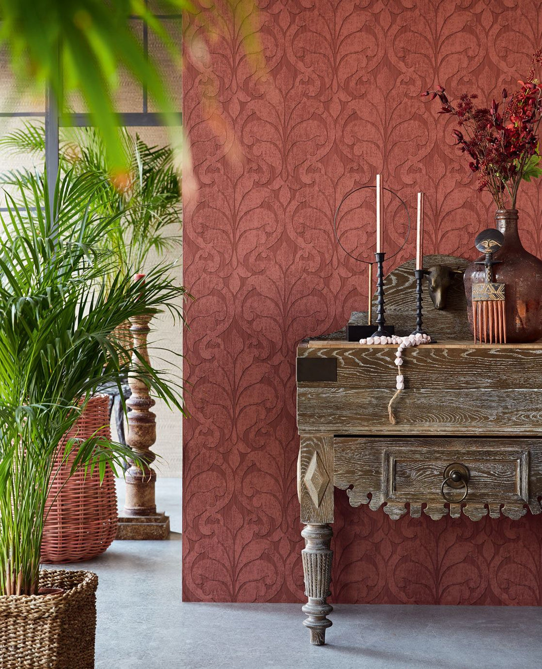 EIJFFINGER Siroc 376002 - Afbeelding 2 - Rood, Klassiek, Ornamenten
