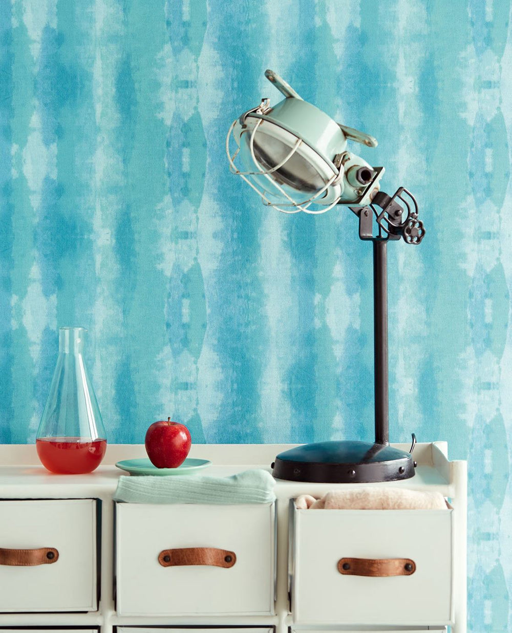 EIJFFINGER Stripes+ 377083 - Afbeelding 2 - Blauw, Groen, Scandinavisch, Retro, Vintage, Basic, Strepen