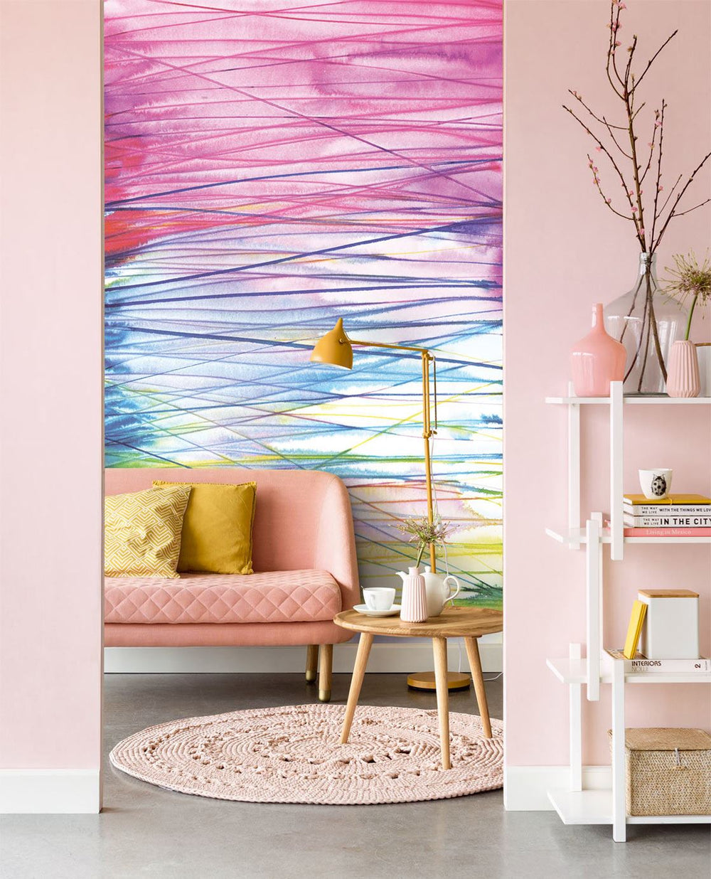 EIJFFINGER Stripes+ 377209 - Afbeelding 2 - Multi, Scandinavisch, Stoer, Industrieel, Strepen