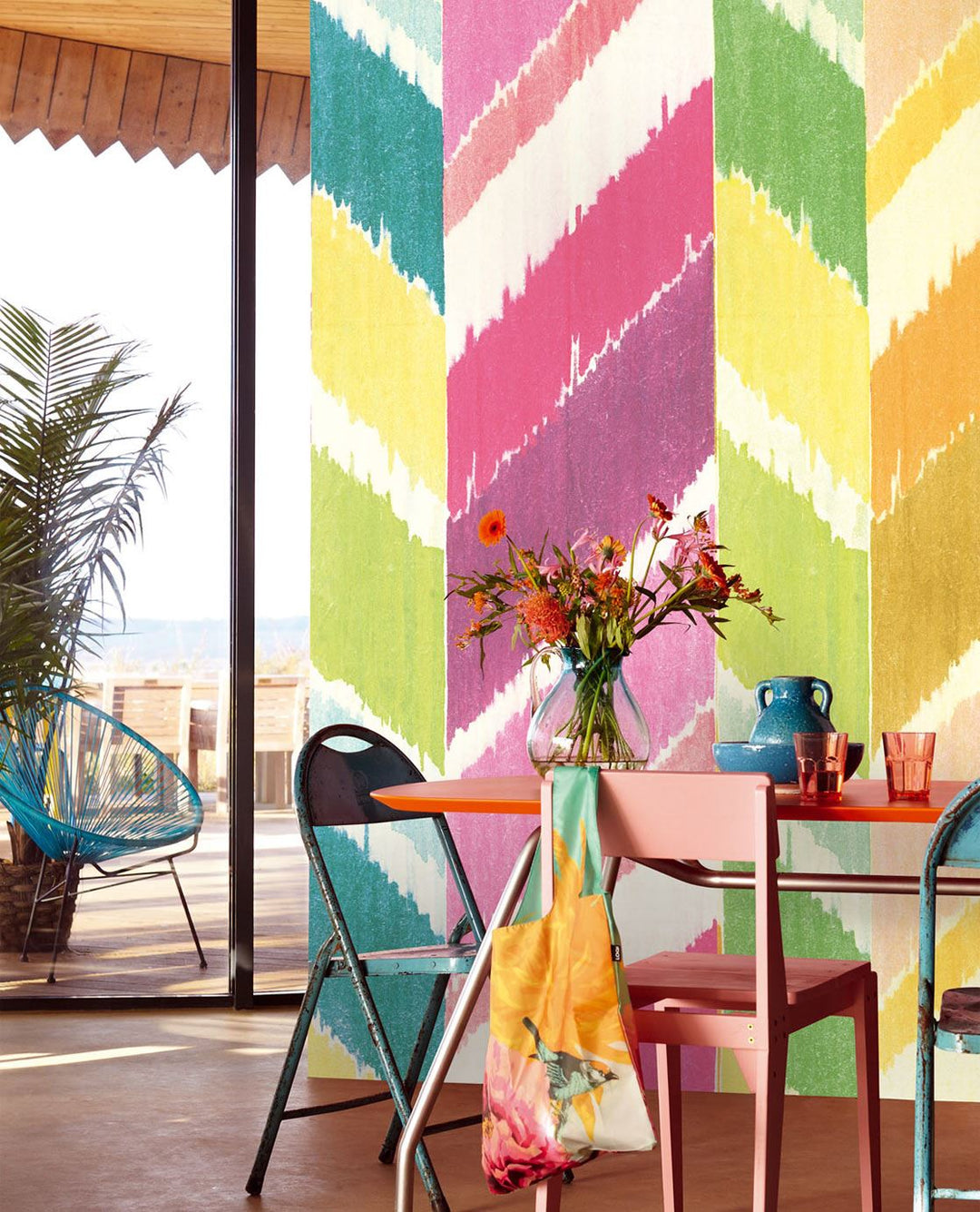 EIJFFINGER Stripes+ 377210 - Afbeelding 2 - Multi, Stoer, Industrieel, Strepen