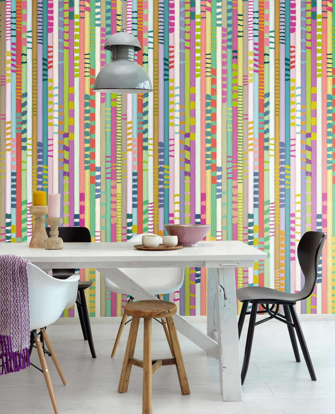 EIJFFINGER Stripes+ 377213 - Afbeelding 2 - Multi, Stoer, Industrieel, Strepen