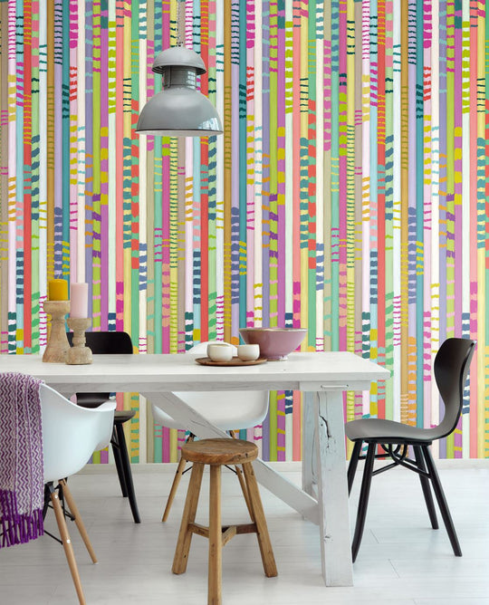 EIJFFINGER Stripes+ 377213 - Afbeelding 2 - Multi, Stoer, Industrieel, Strepen