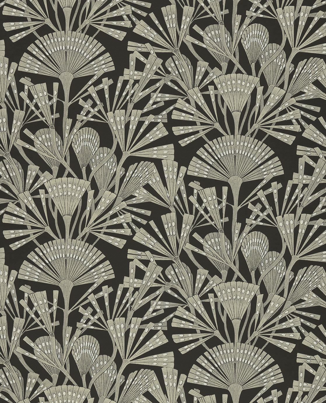 EIJFFINGER Geonature 366014 - Afbeelding 1 - Zwart / Grijs, Retro, Vintage, Klassiek, Natuurlijk, Fantasie