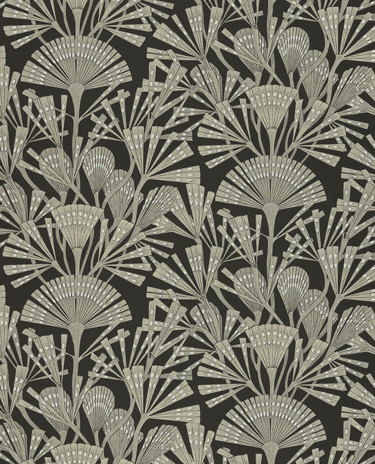 EIJFFINGER Geonature 366014 - Afbeelding 1 - Zwart / Grijs, Retro, Vintage, Klassiek, Natuurlijk, Fantasie